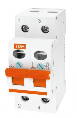 TDM ELECTRIC SQ0211-0015 Выключатель нагрузки (мини-рубильник) ВН-32 2P 40A TDM